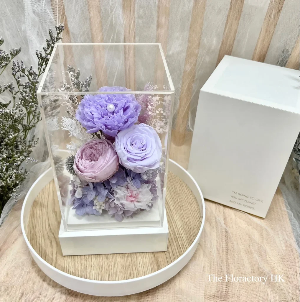 Acrylic高透絕美永生花擺設